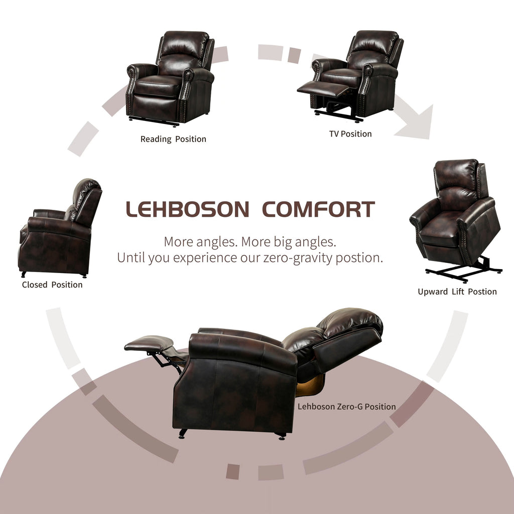 Lannister Massage Lift Chair Recliner, various positions - Fosters Mattress