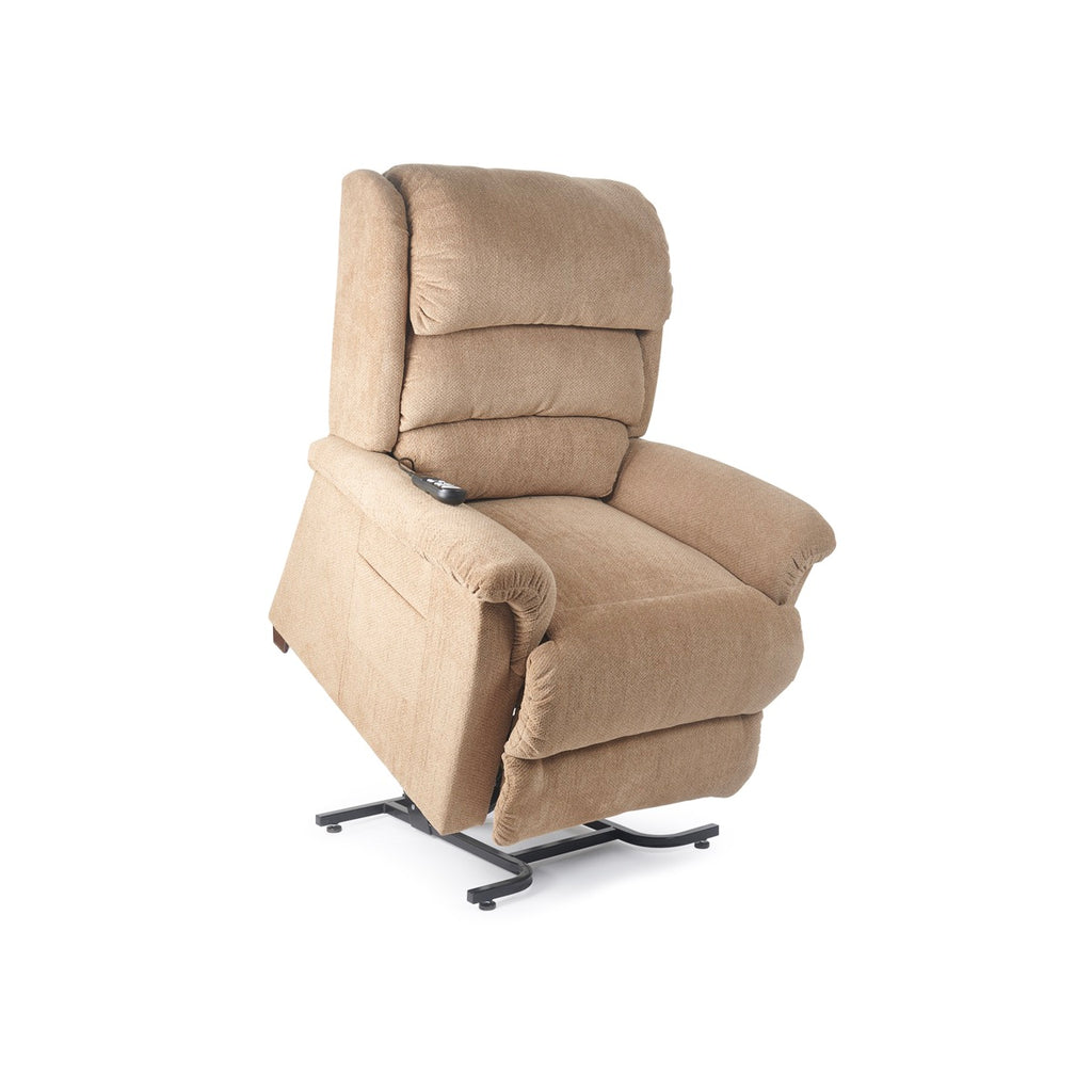 Saros lift chair recliner, lifted, wicker color - Fosters Mattress