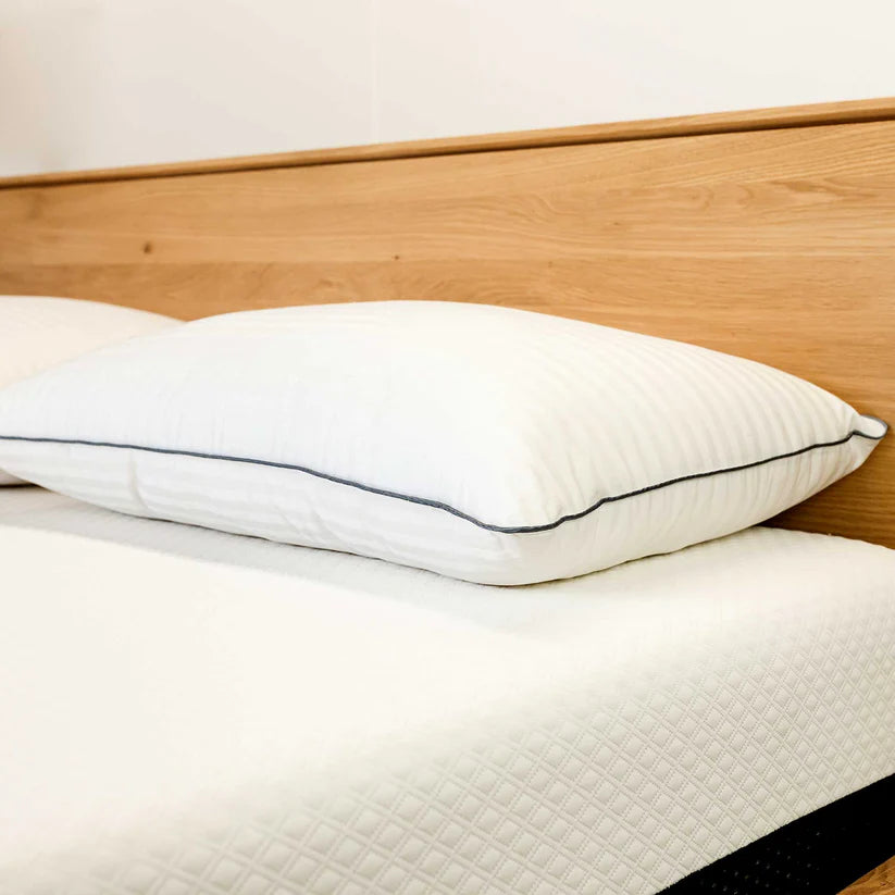 Down Alternative Pillow, bed view - Fosters Mattress