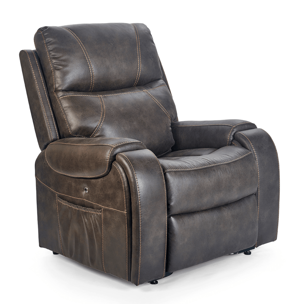Sedona lift chair recliner, seated, graphite color - Fosters Mattress