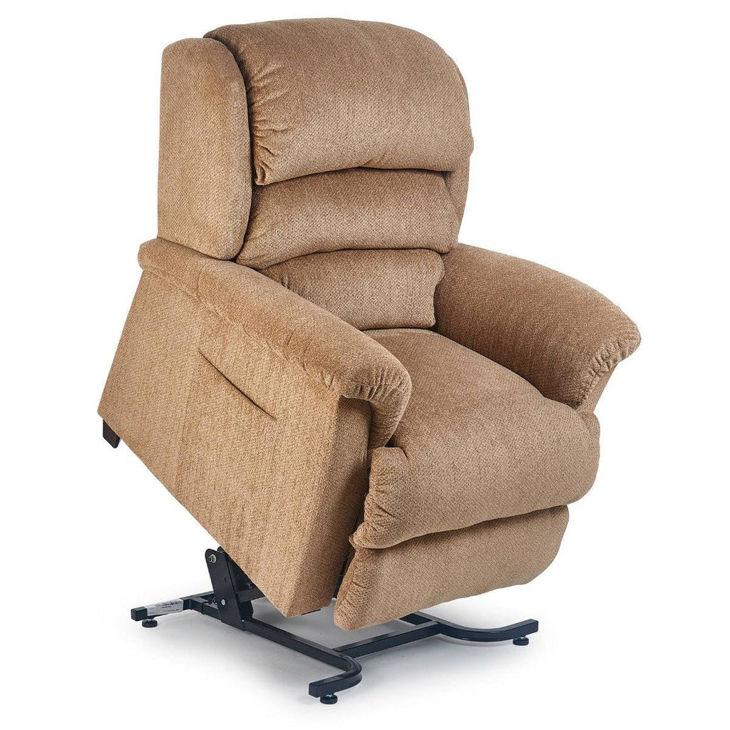 Mira lift chair recliner, lifted, wicker color - Fosters Mattress