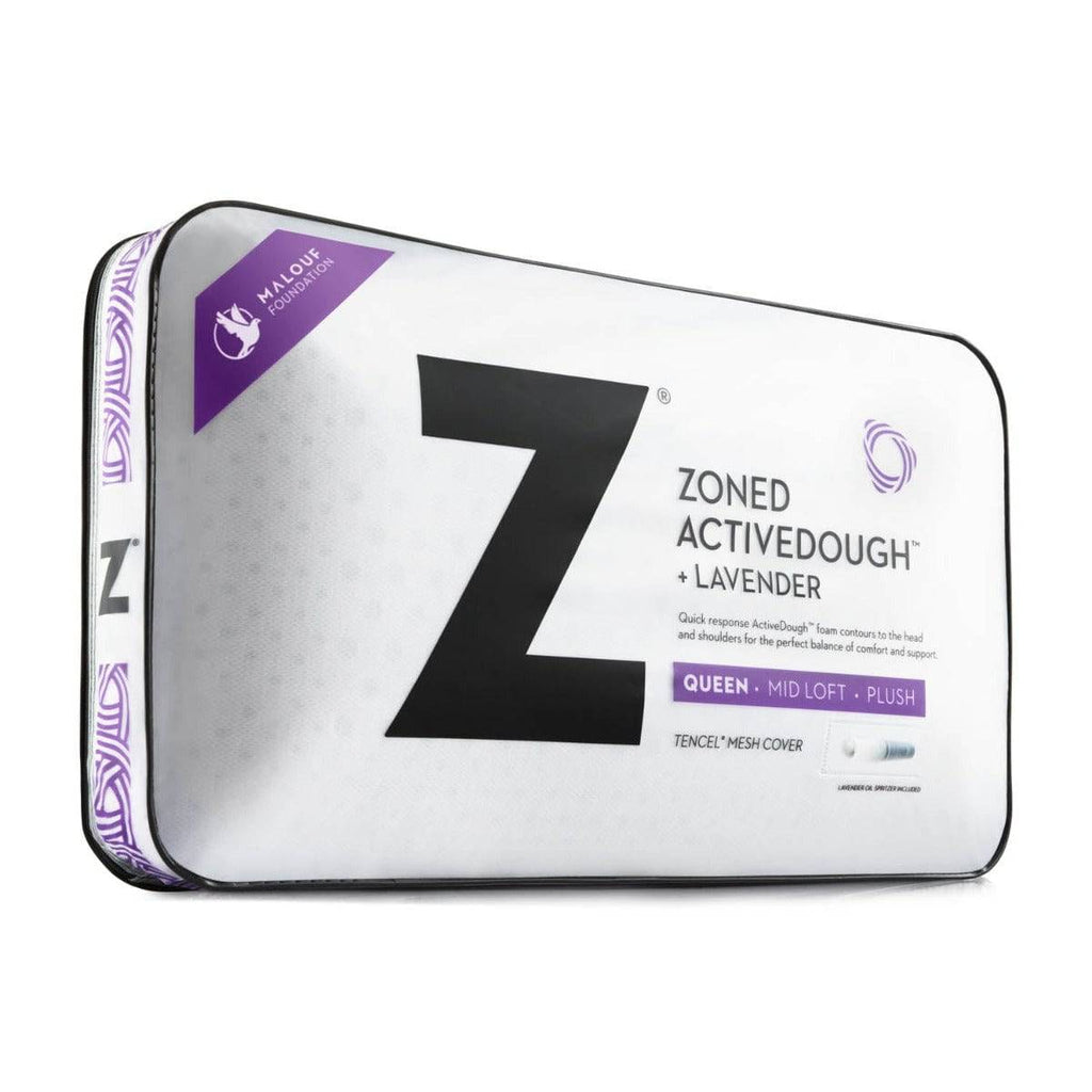 Zoned ActiveDough + Lavender Oil Pillow, packaging - Fosters Mattress