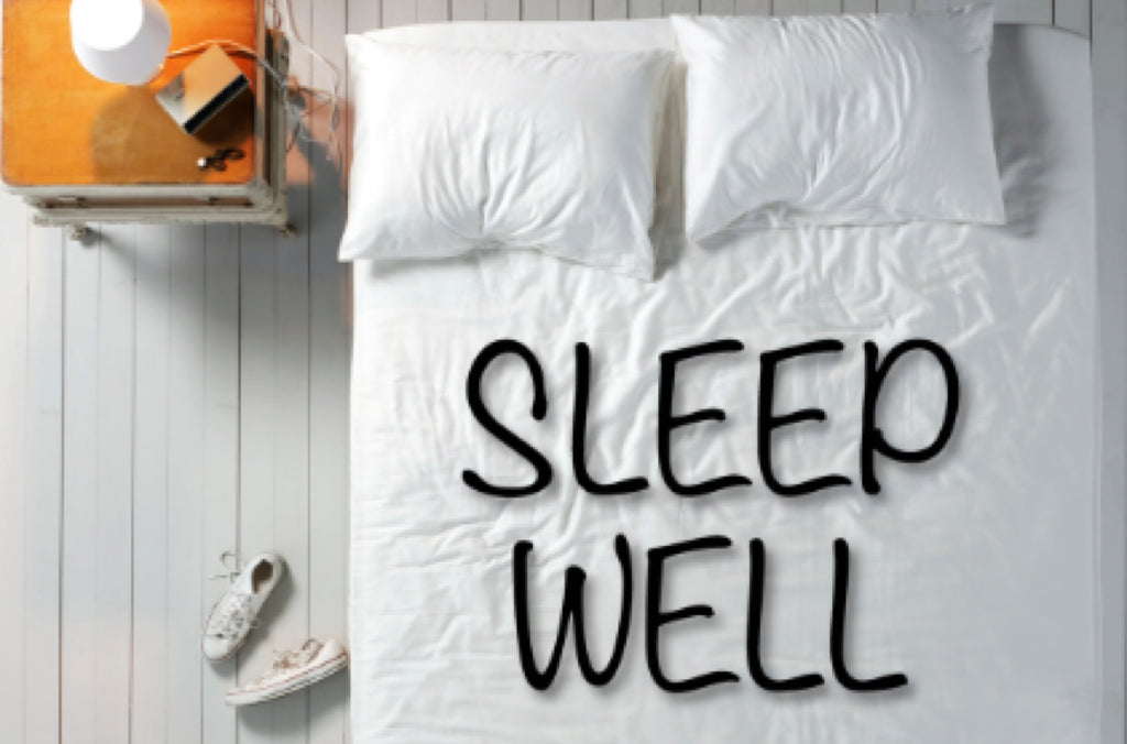 Sleep Well wording on a mattress image - Fosters Mattress Blog Post