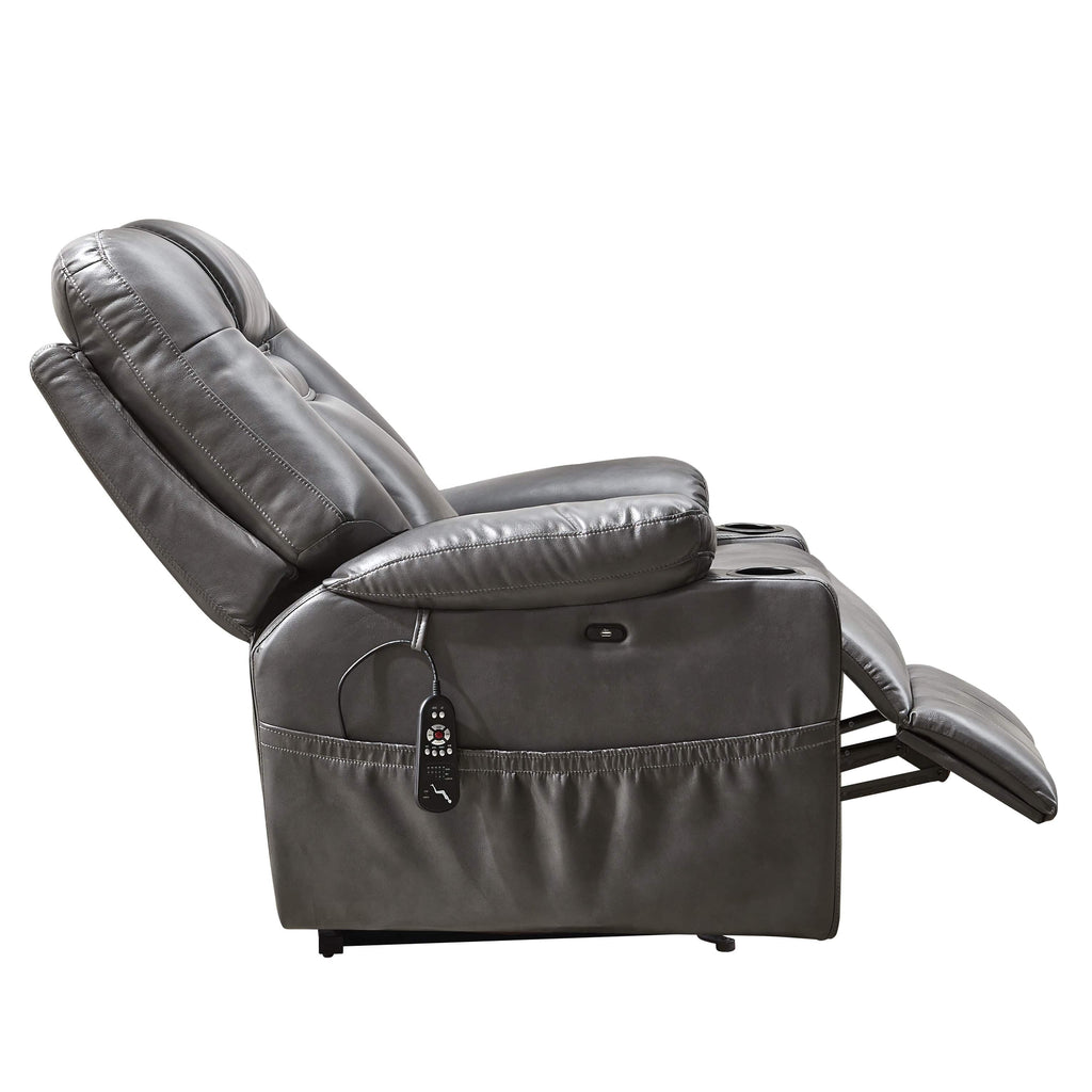 Electric Power Lift Recliner Chair W/ Heat and Massage - Fosters Mattress