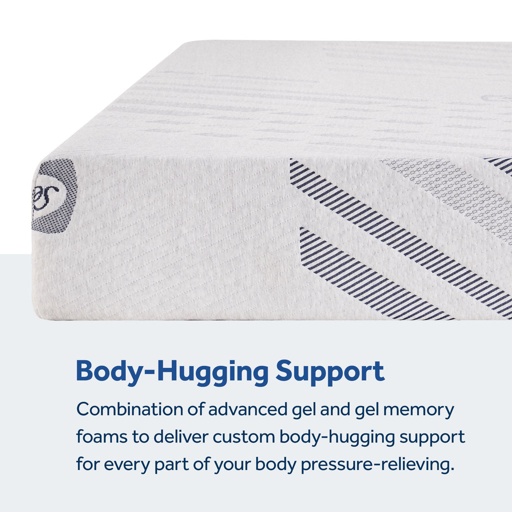 Sealy 10" Medium Memory Foam Mattress in a Box, Body-Hugging Support