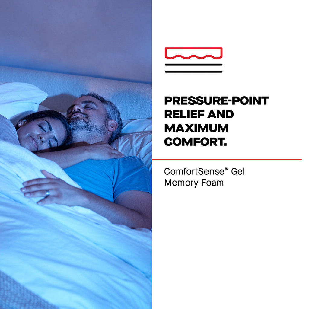 Sealy Posturepedic® Plus Paterson II Hybrid Soft Mattress, ComfortSense™ Gel Memory Foam