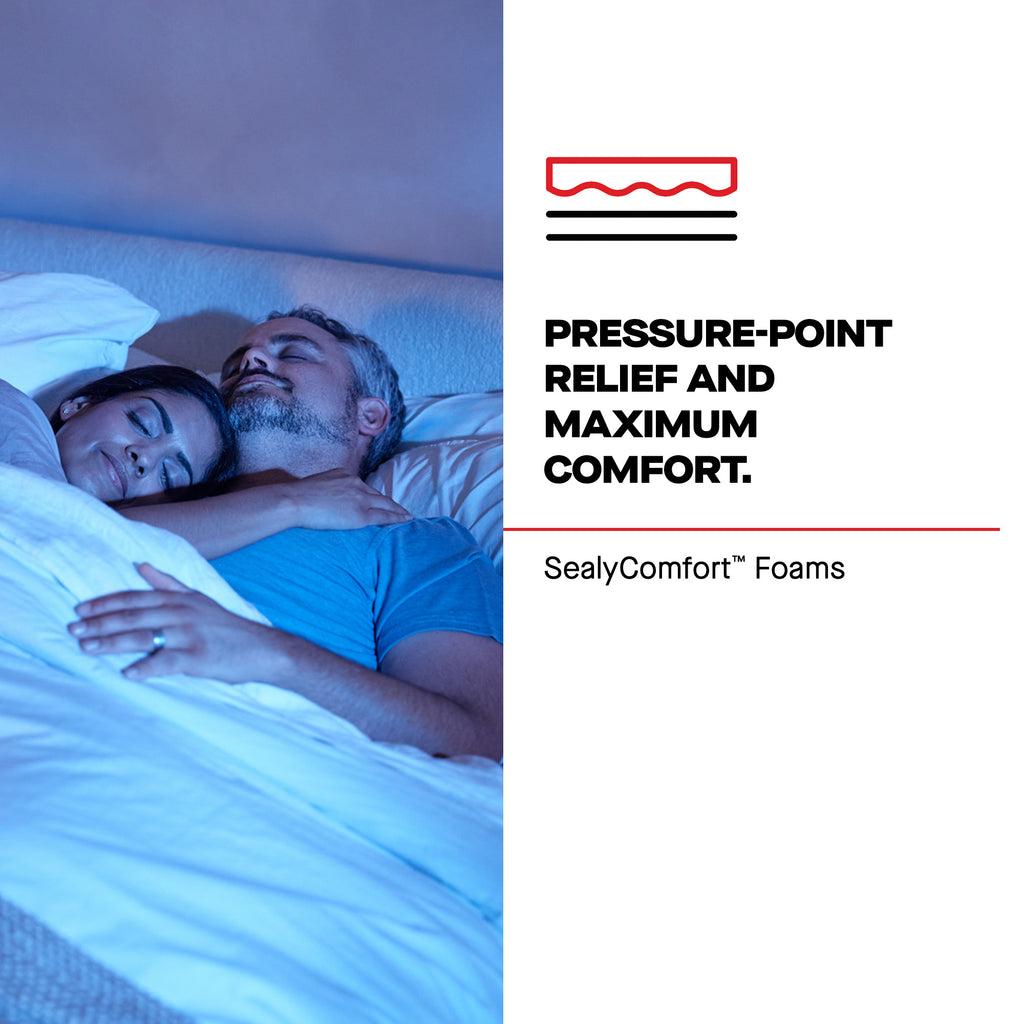 Sealy Posturepedic® Plus Paterson II Medium Mattress, Pressure-Point Relief with SealyComfort™ Foams