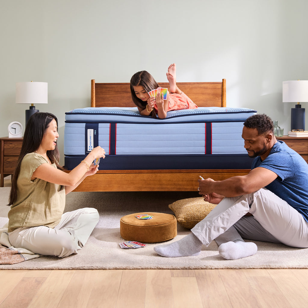 Sealy Posturepedic® Pro Dupont II Soft Eurotop Mattress, Lifestyle Family View