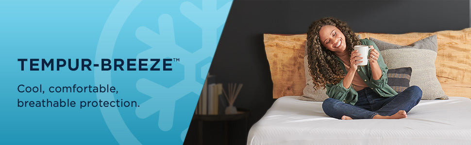 TEMPUR-Protect® Breeze Mattress Protector TEMPUR-Breeze™ cool, comfortable protection