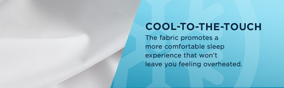 TEMPUR-Protect® Breeze Mattress Protector Cool-to-the-touch Fabric