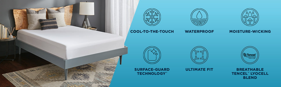 TEMPUR-Protect® Breeze Mattress Protector Features