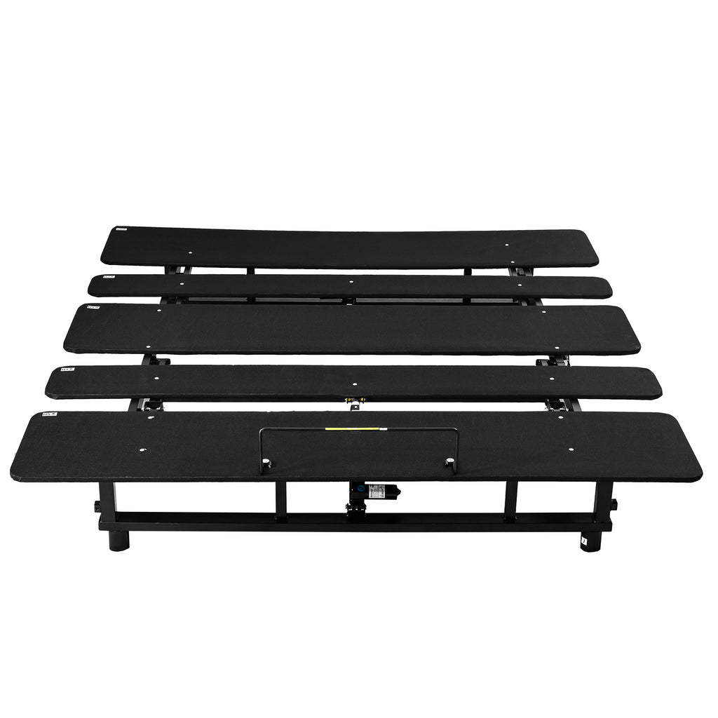 Adjustable Bed Base Frame with head and foot incline, king size, front view