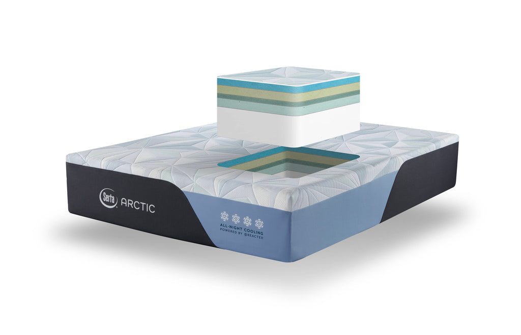 Serta Arctic Plush Cutaway Image showing layers of foam