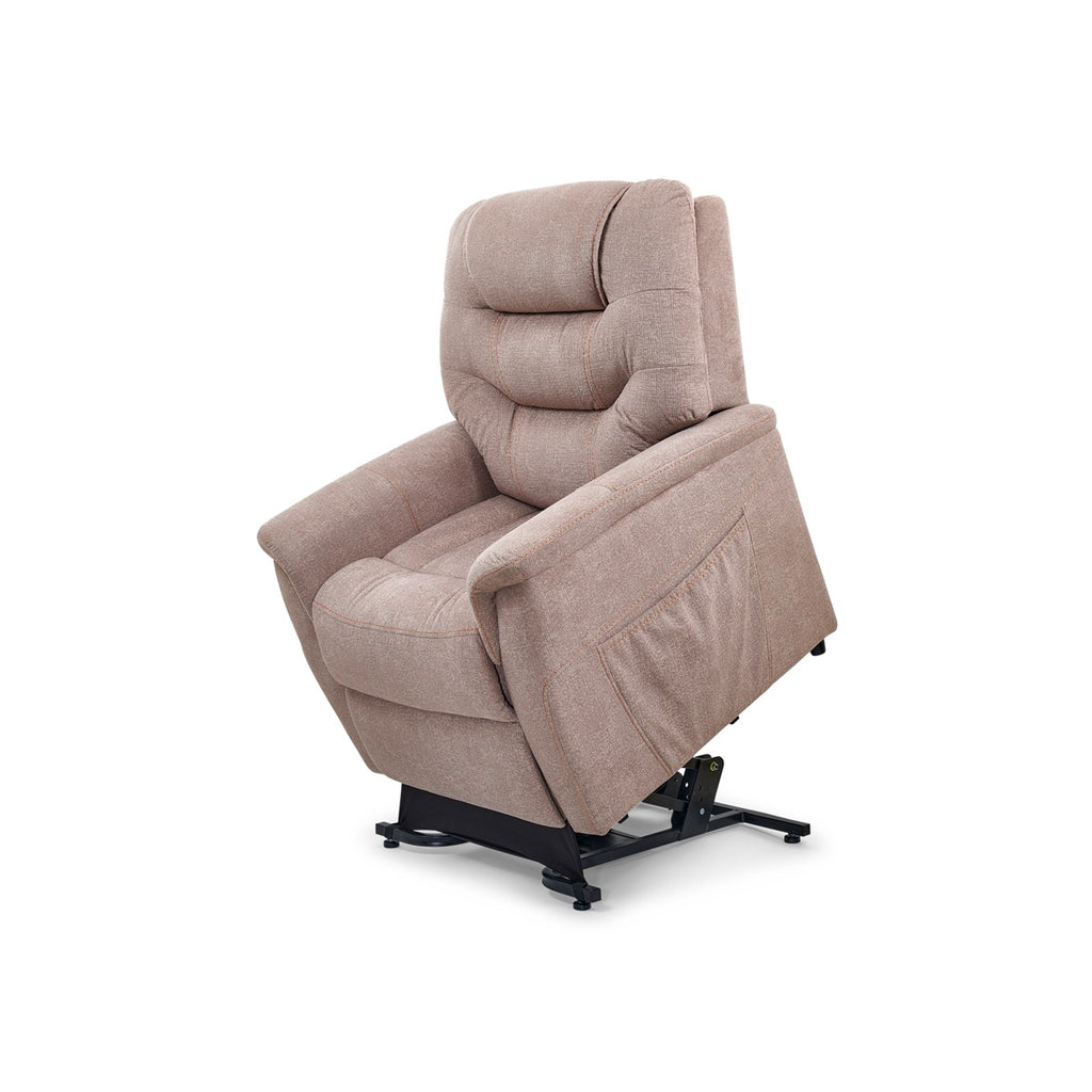 Marabella Lift Chair Recliner Lifted View in Antler