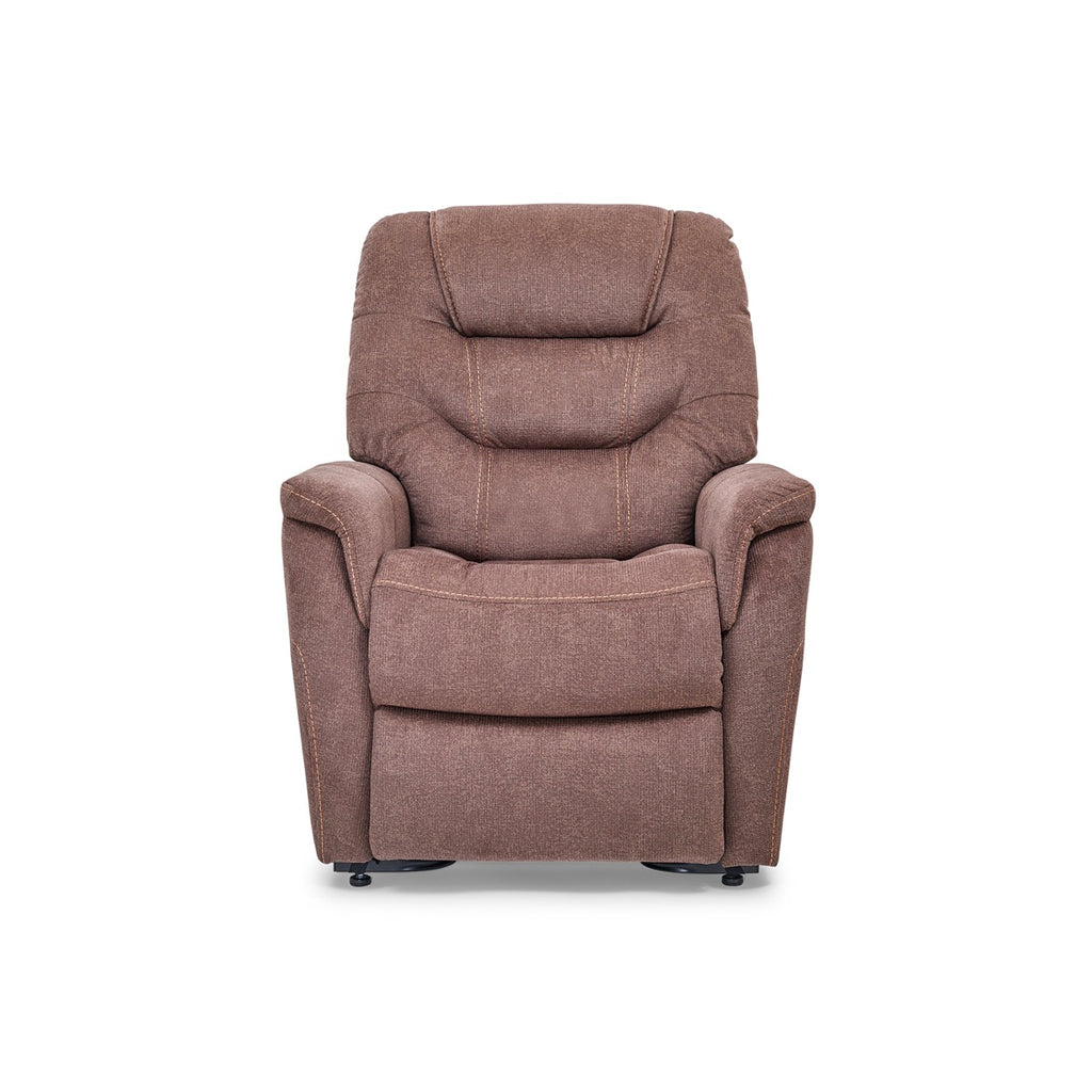 Marabella Lift Chair Recliner Front View in Elk - Fosters Mattress