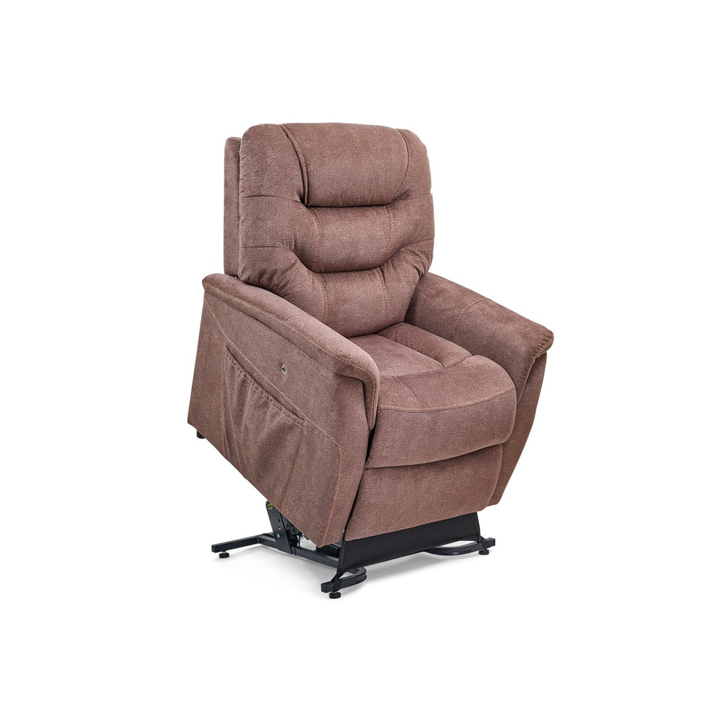 Marabella Lift Chair Recliner Lifted View in Elk - Fosters Mattress