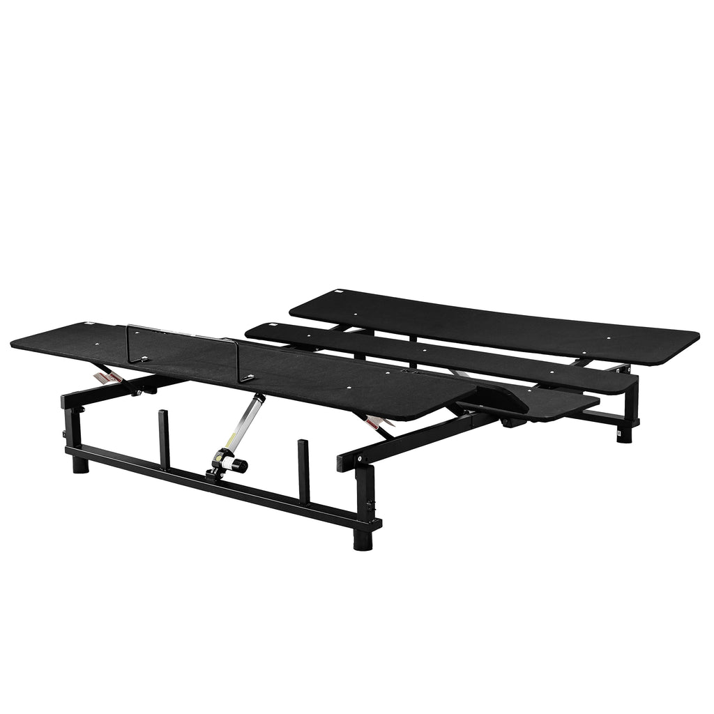 Adjustable Bed Base Frame with head and foot incline, king size, angle view
