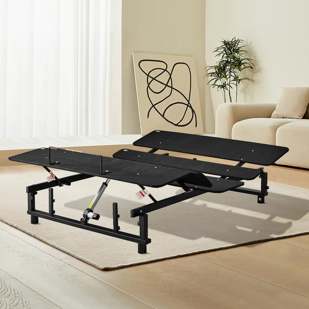 Adjustable Bed Base Frame with head and foot incline, king size, angle room view