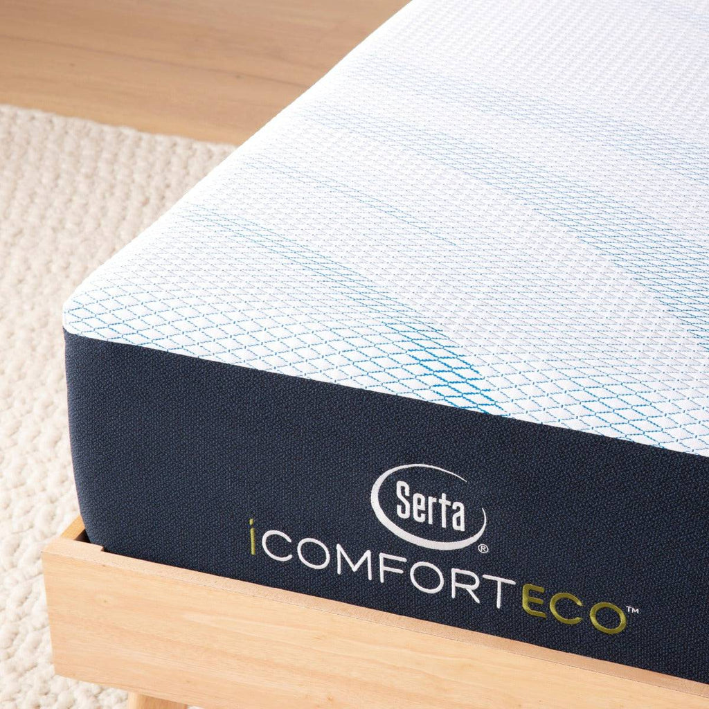 iComfort Mattress F10 ECO Foam Medium, corner close up - Fosters Mattress