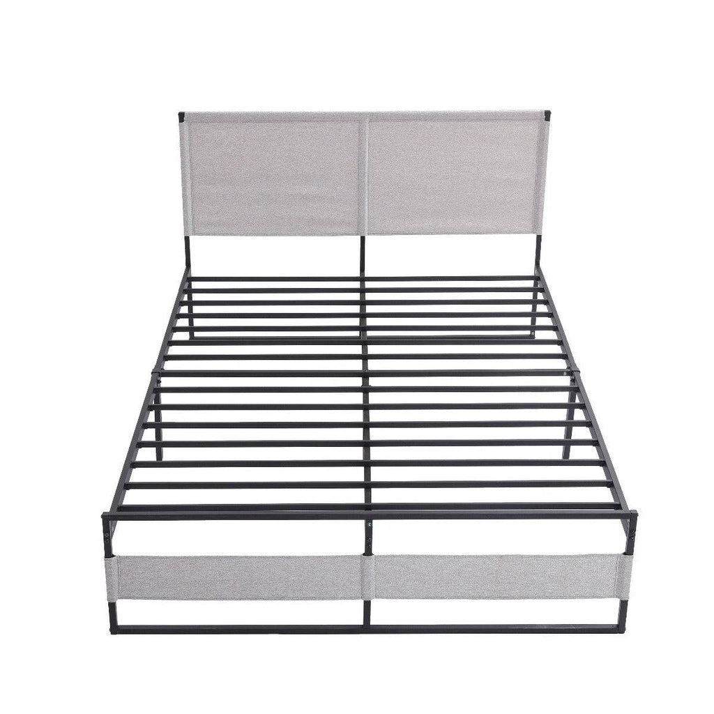 Contemporary Platform Bed Frame with Headboard and Footboard, overview - Fosters Mattress