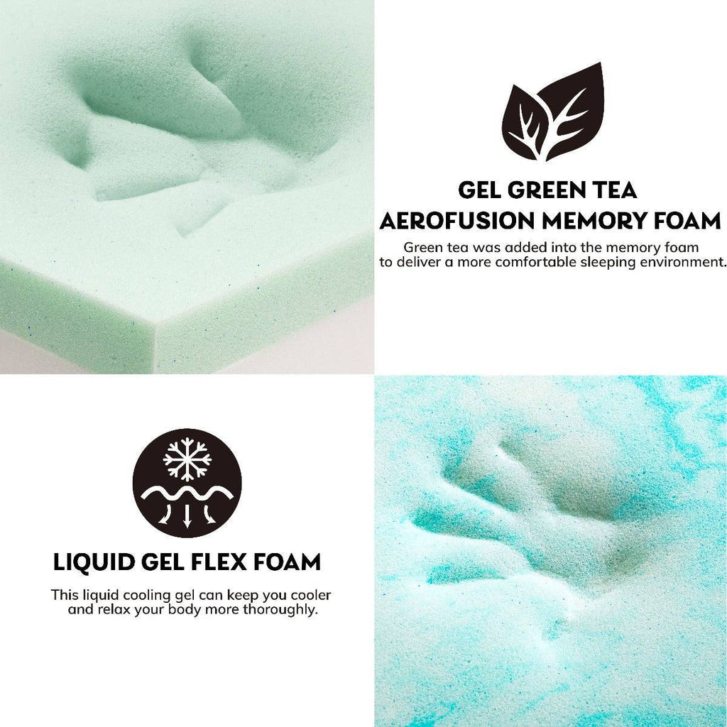  Green Tea Memory Foam Cooling Mattress, Foam Details  - Fosters Mattress
