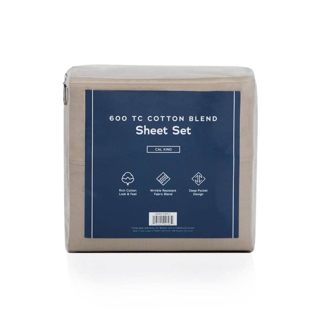 Weekender 600 Thread Count Cotton-Blend Sheet Set - Fosters Mattress