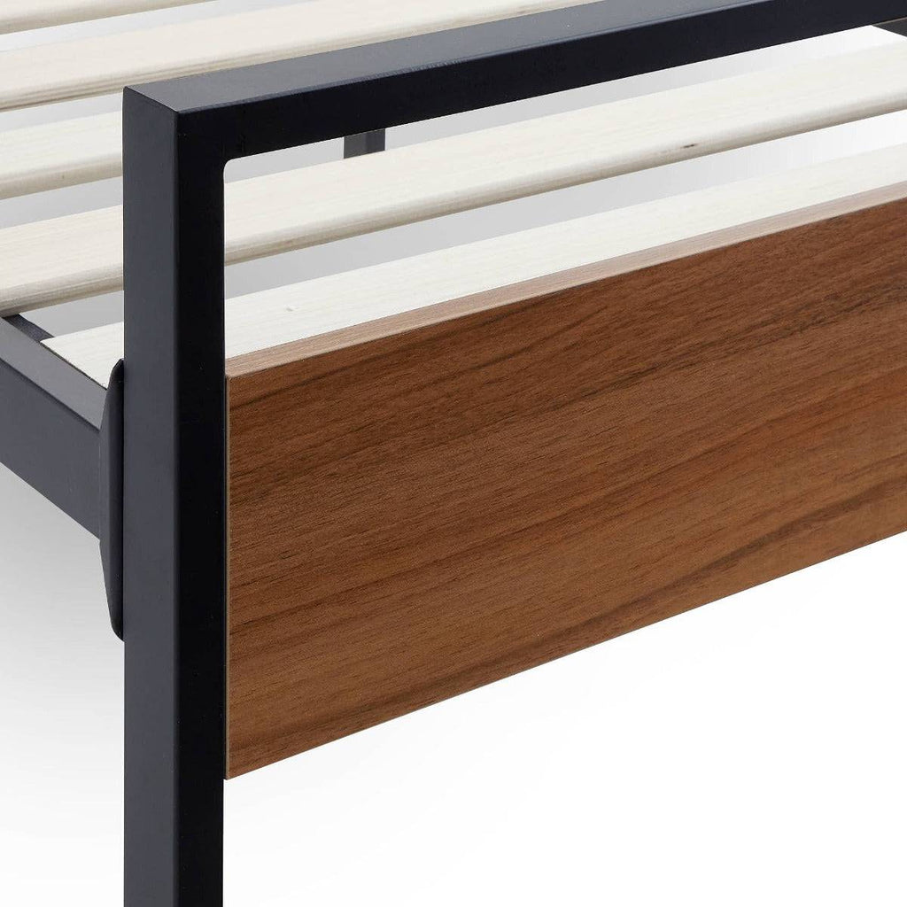 Menden Metal & Wood Platform Bed - Fosters Mattress