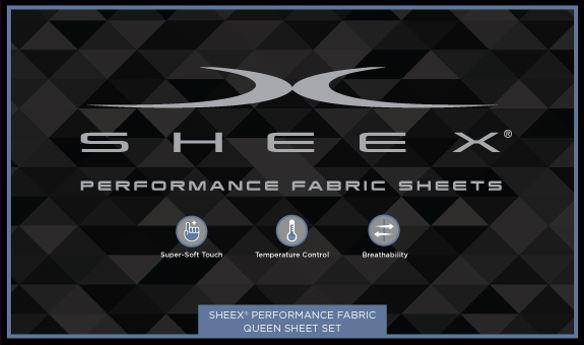 Sheex Original Performance Fitted Sheet (Bedsheet) in Bright White, Size King/California King, Polyester