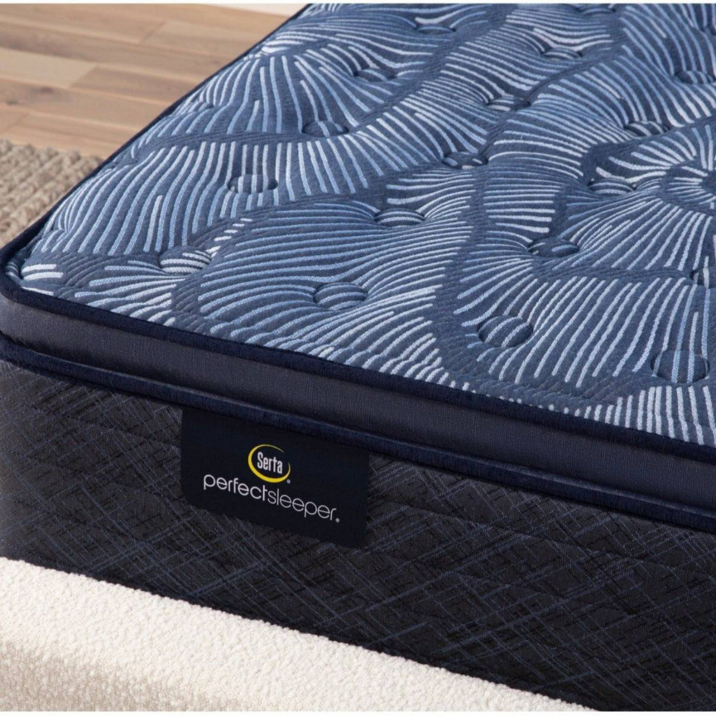 Cobalt Calm Plush Pillowtop Mattress, close up view - Fosters Mattress