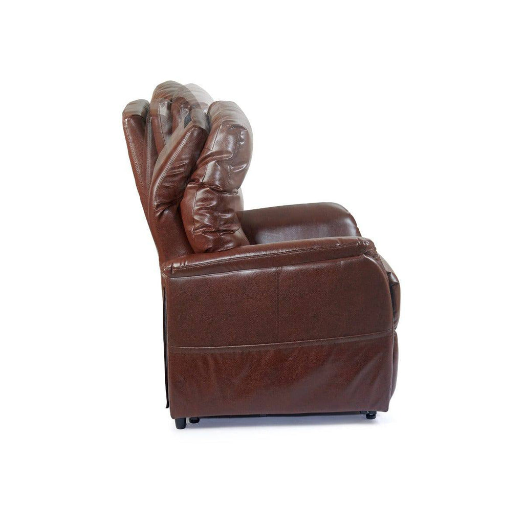 Destin lift chair recliner, side view articulating headrest - Fosters Mattress